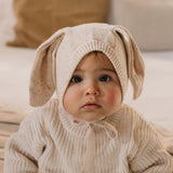 Acorn Bunny Beanie Cream Speckle