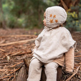 Acorn Flowers Bonnet Oatmeal