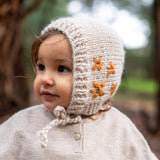 Acorn Flowers Bonnet Oatmeal