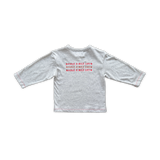 Grown Organic Have A Nice Day LS Tee Grey Marle