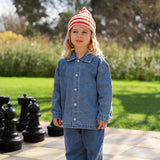 Grown Organic Starlight Embroidery Denim Shirt Jacket