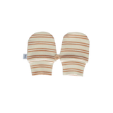 Acorn Henley Beanie and Mittens Set Cream