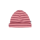 Acorn Henley Beanie and Mittens Set Pink