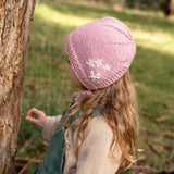 Acorn Flowers Bonnet Pink
