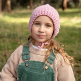 Acorn Flowers Bonnet Pink