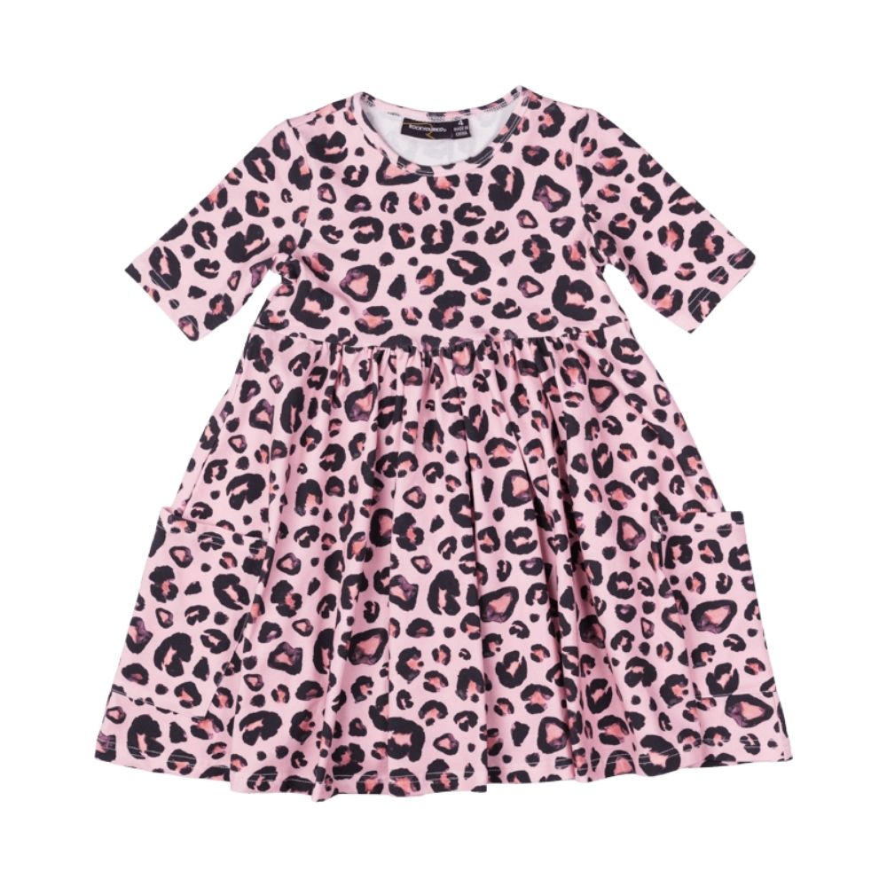 Rock Your Kid Pink Leopard Dress