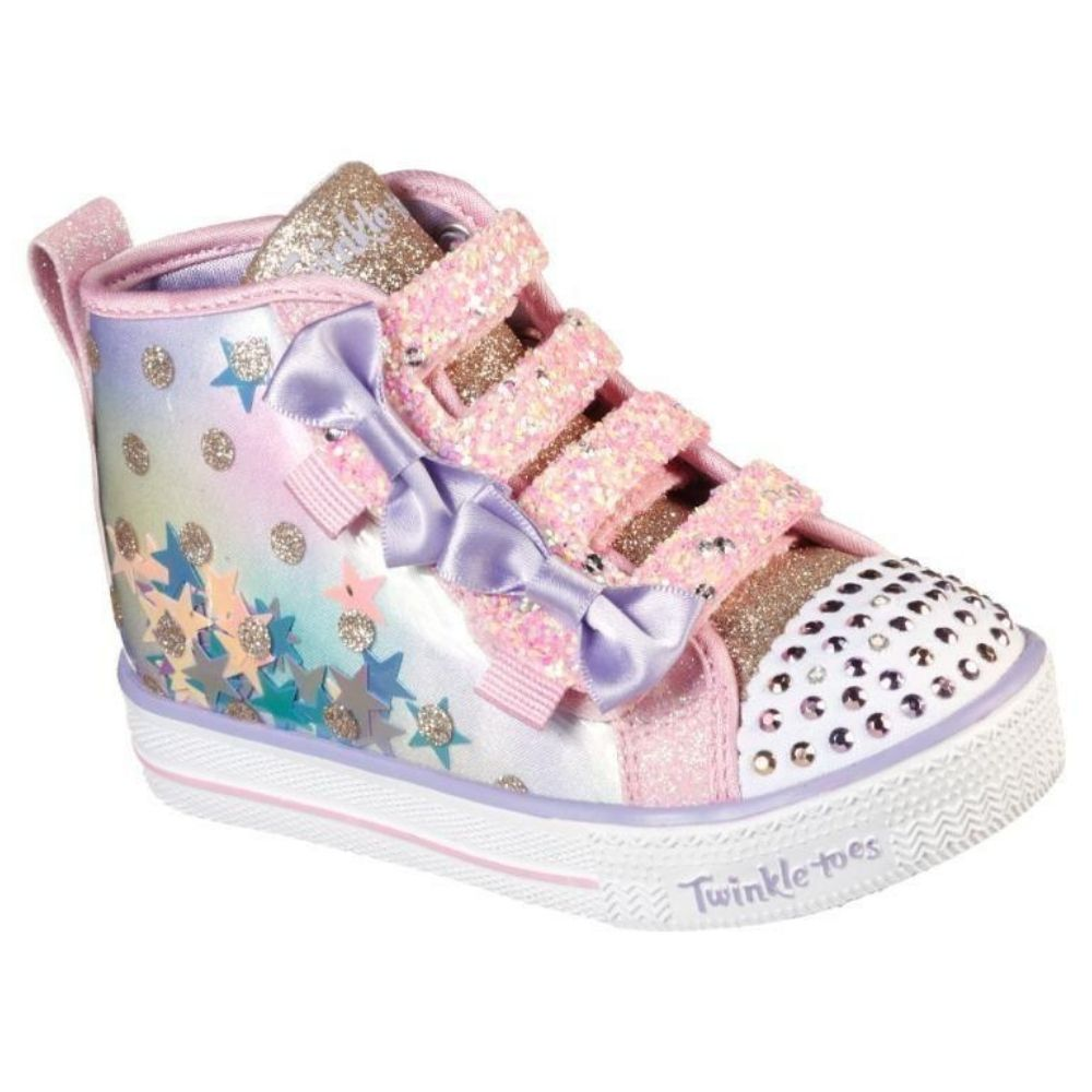 Skechers Shuffle Lite Confetti Star Boot - Toddler - Preschool Footwear ...