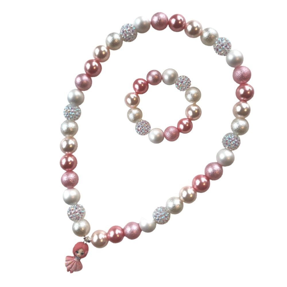 Bubblegum Bella Necklace & Bracelet Set