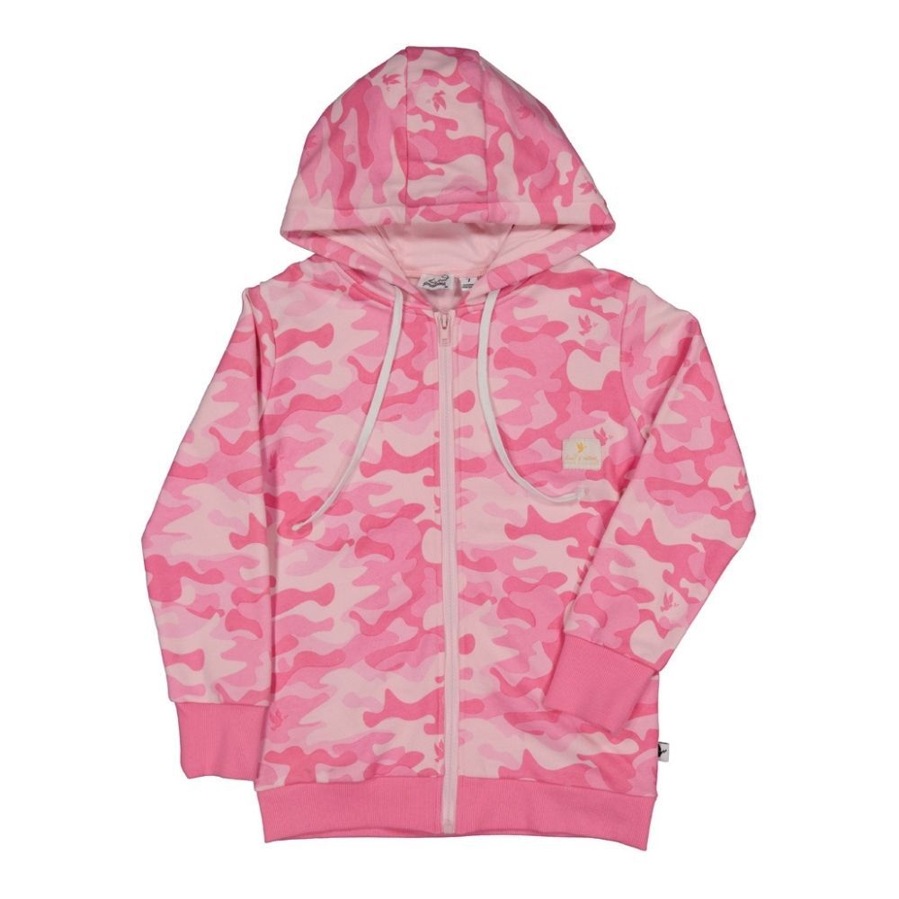 Girls pink camo hoodie hotsell