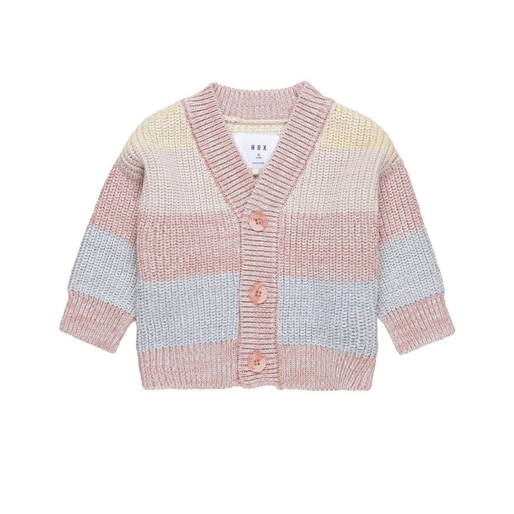 Huxbaby Rainbow Stripe Cardigan