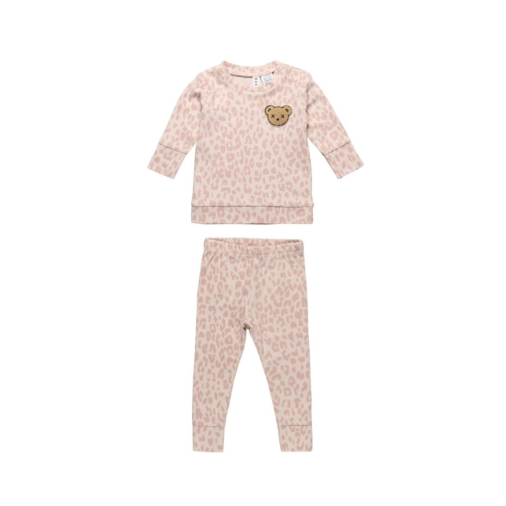 Huxbaby Rose Leopard Pyjamas