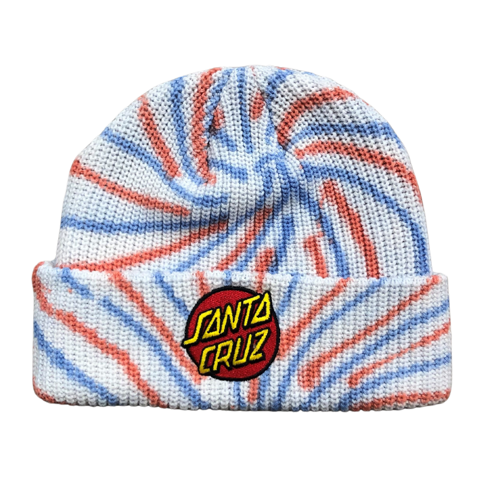 Santa Cruz Classic Dot Patch Tie Die Beanie