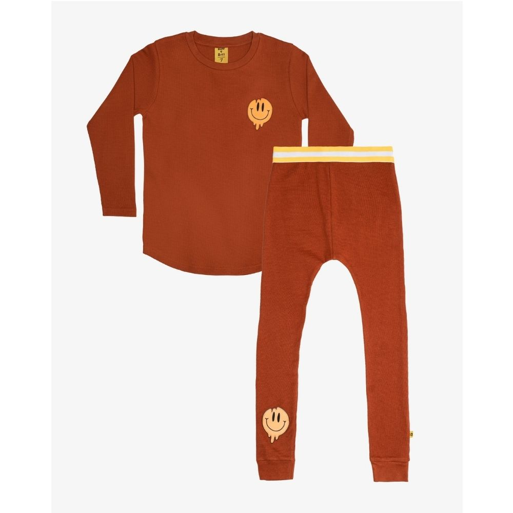 Band of Boys Waffle Cotton Winter PJs