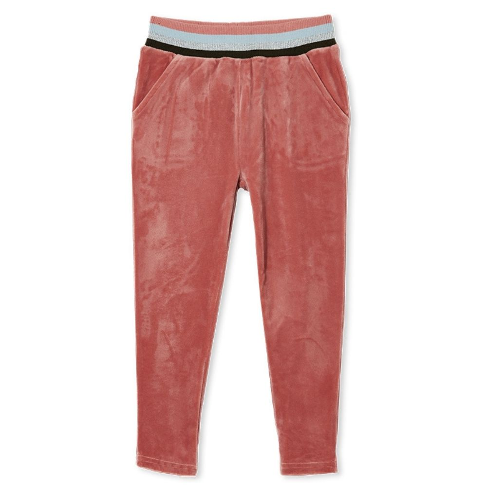 Milky Velour Tipping Track Pant