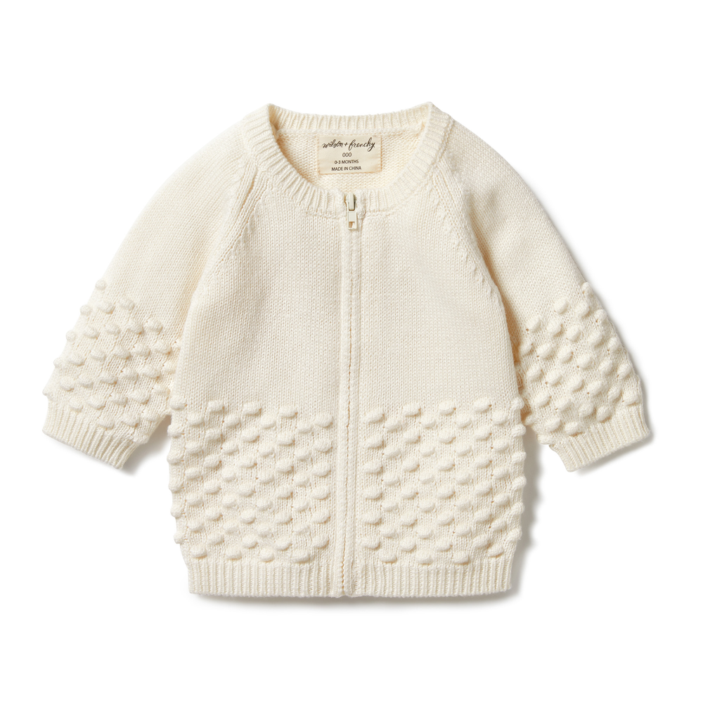 Wilson + Frenchy Knitted Spot Cardigan