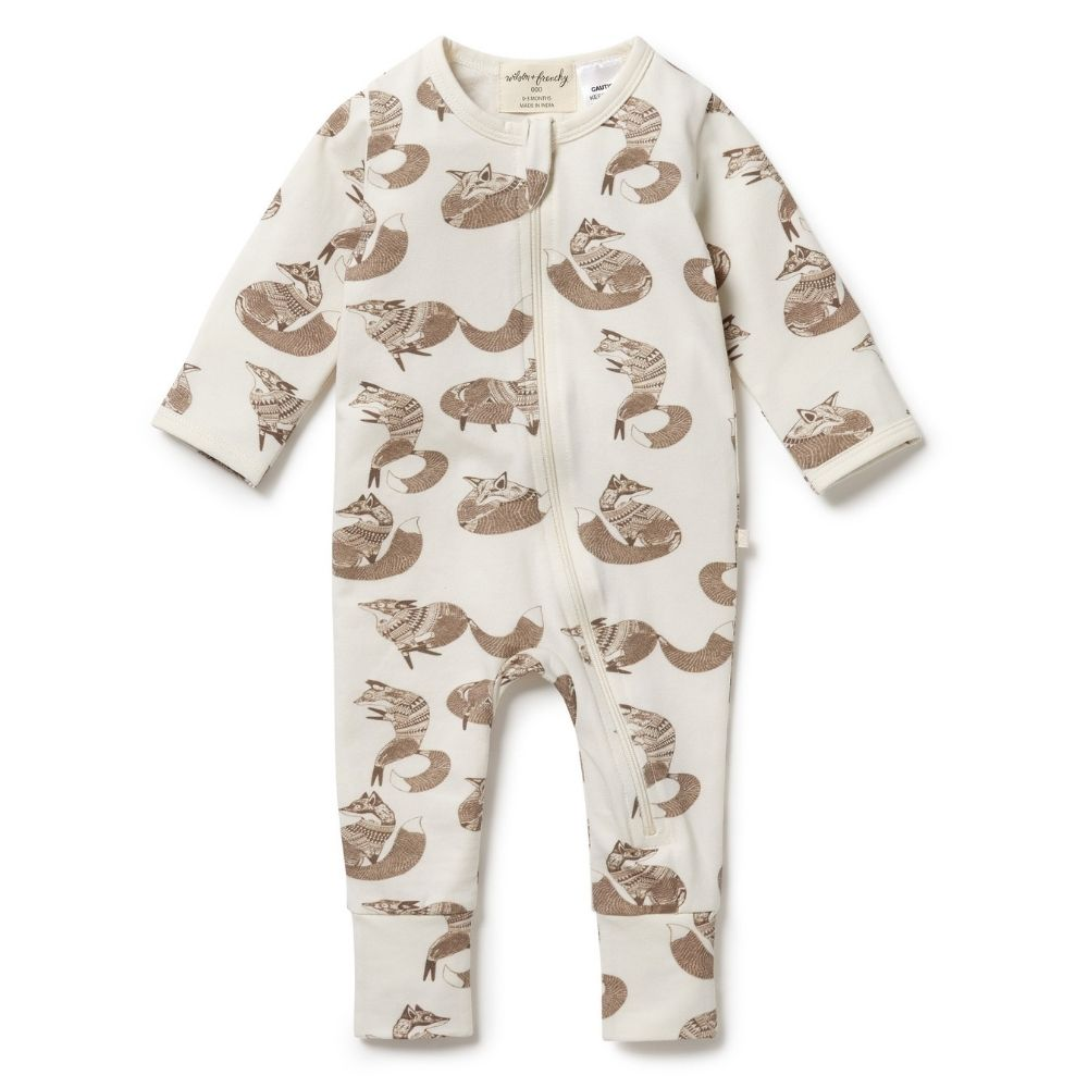 Wilson + Frenchy Organic Zipsuit with Feet
