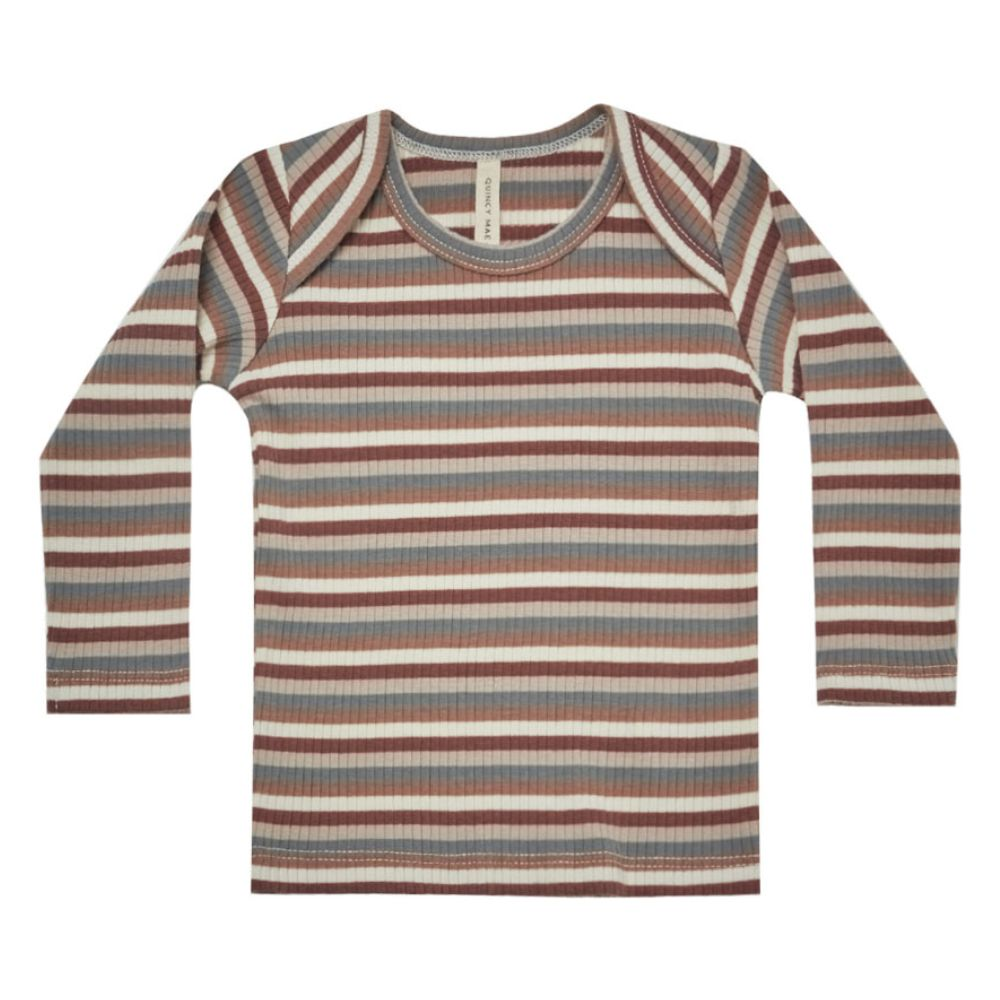 Quincy Mae Ribbed LS Tee Baby Boy Clothing NZ Rockies Quincy Mae