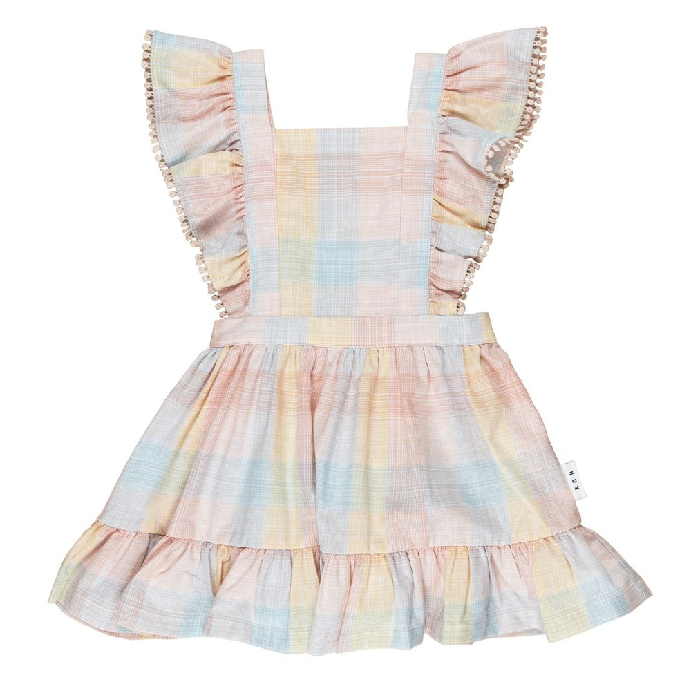 Huxbaby Rainbow Ruffle Pinafore