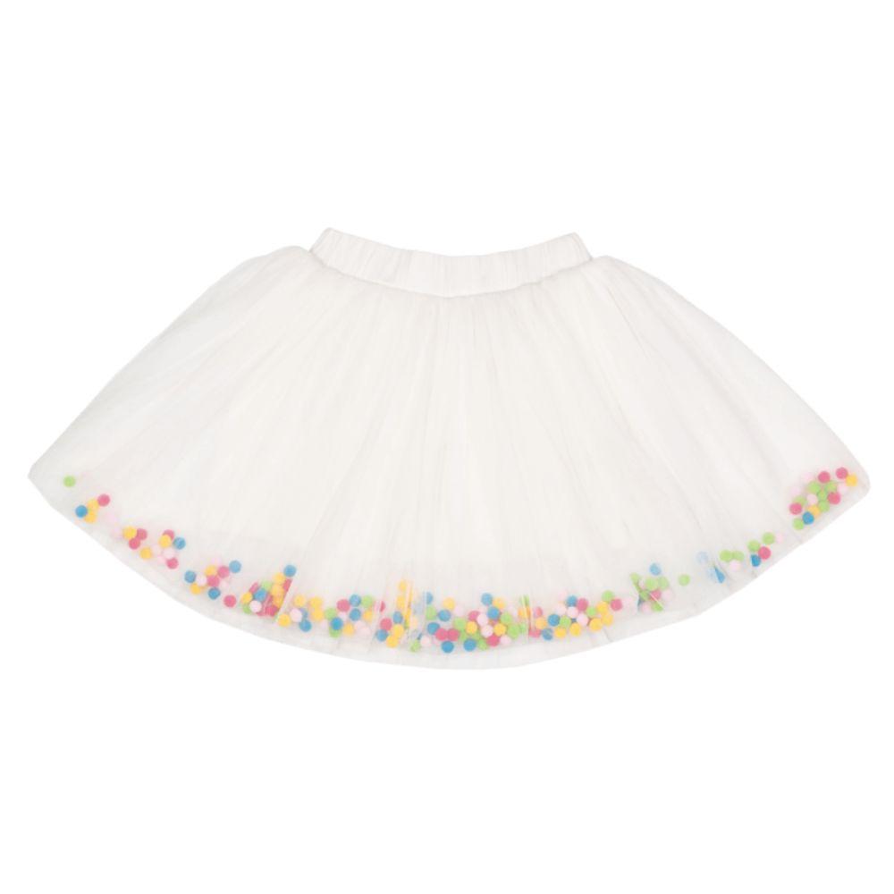 Rock Your Kid Parade Tulle Skirt with Pom Poms