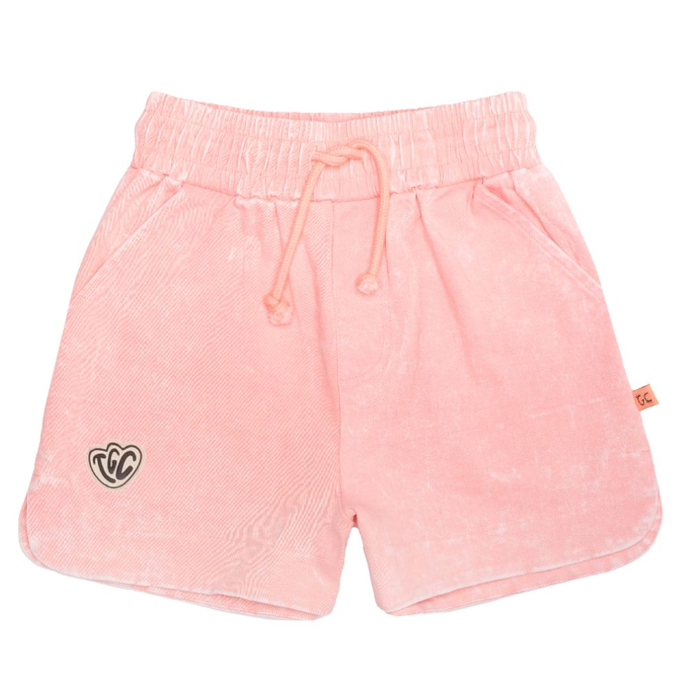 The Girl Club Sherbet Pink Denim Simple Short - Girls Shorts | Rockies ...