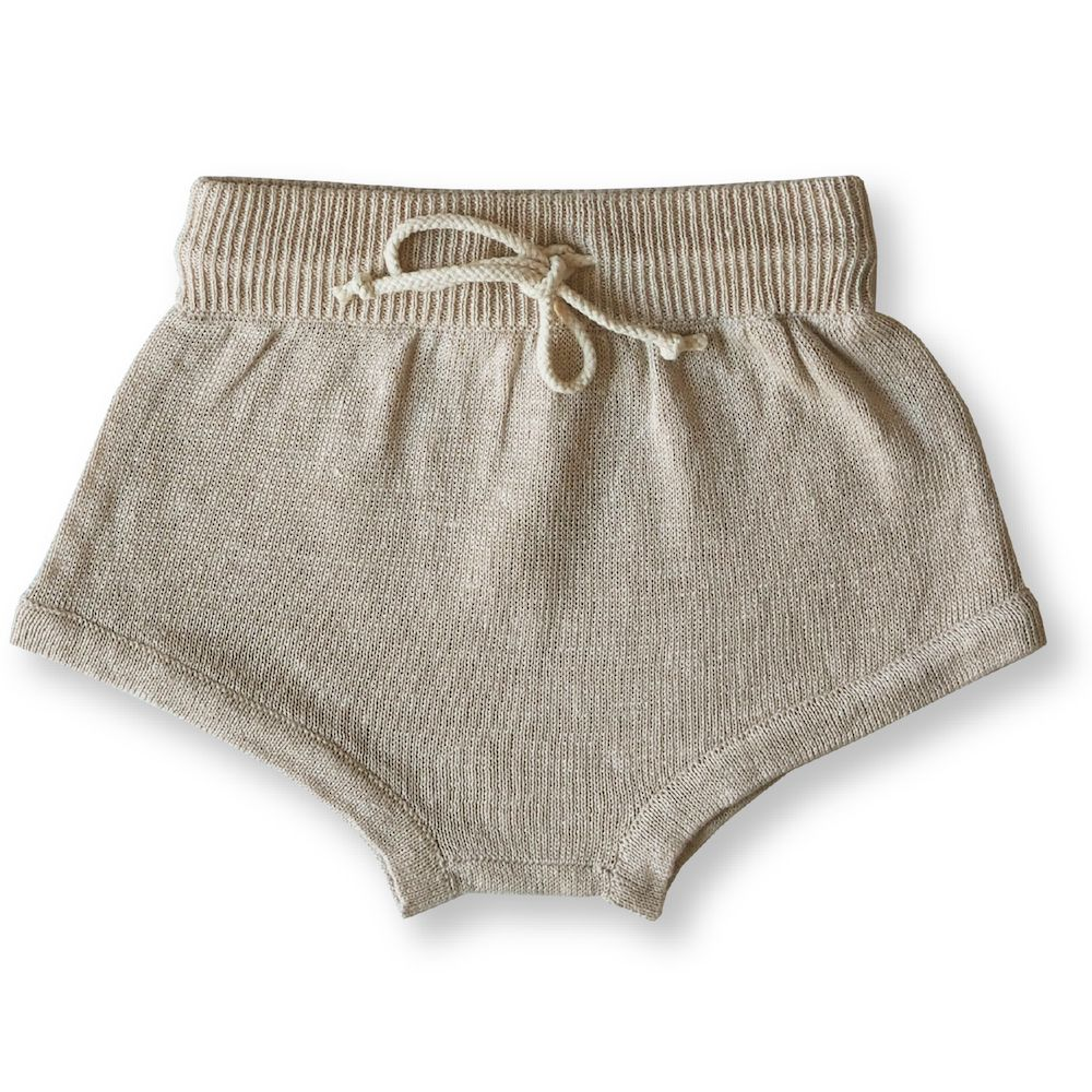 Grown Linen Knit Shorts