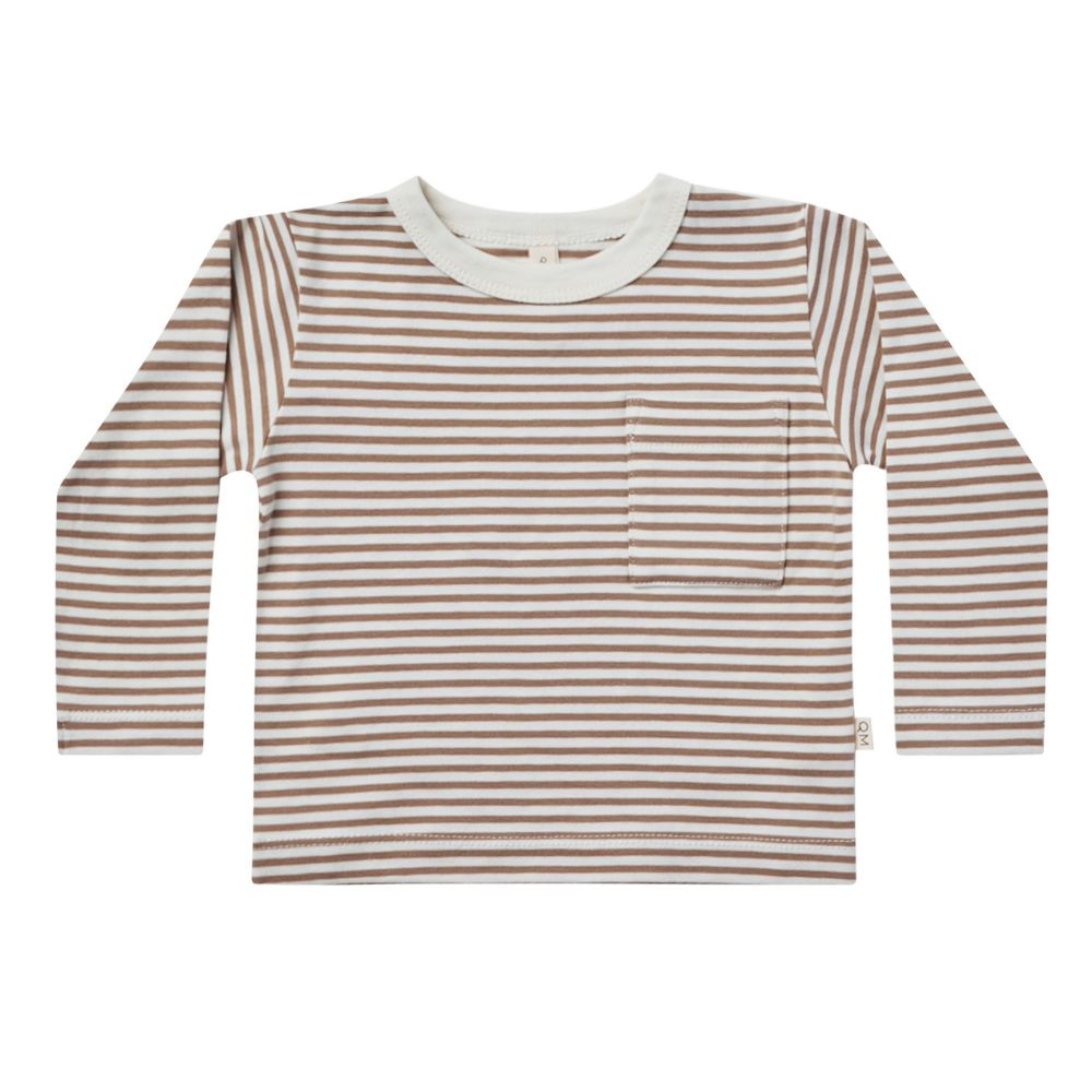 Quincy Mae Long Sleeve Pocket Tee