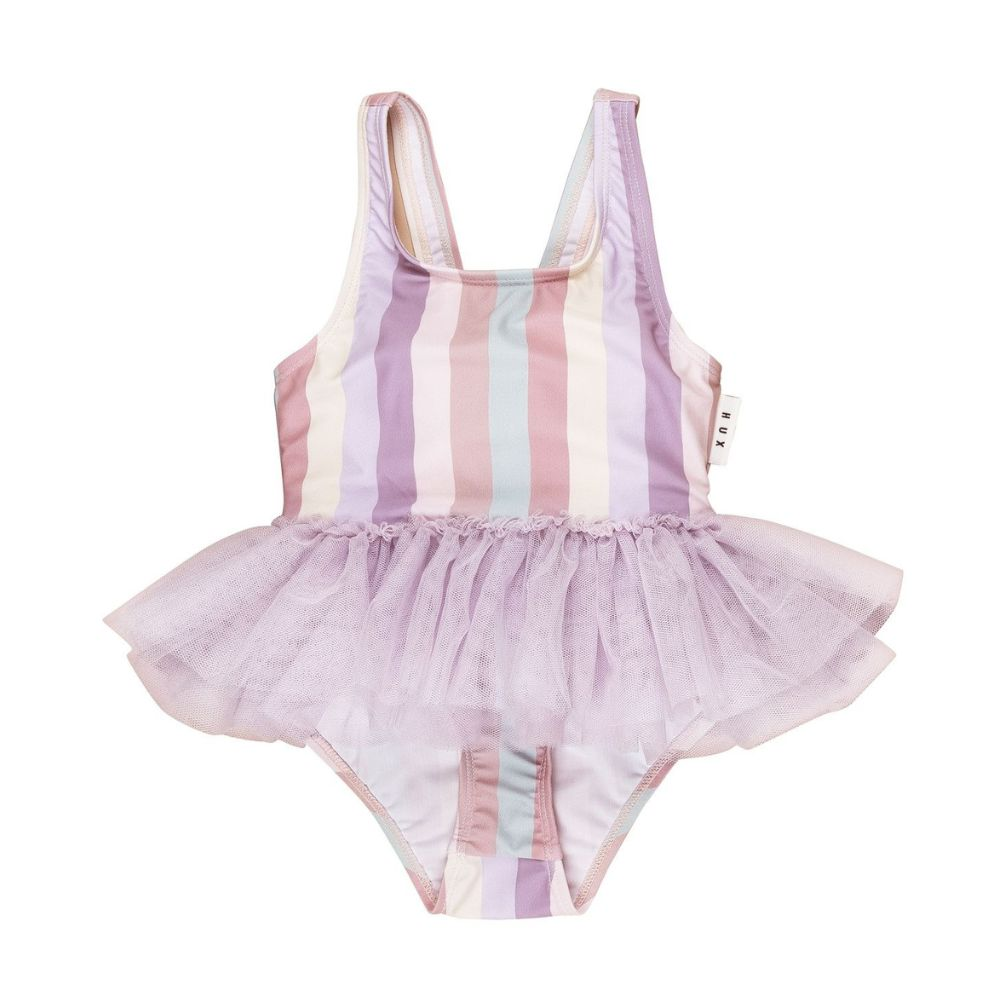 Huxbaby Rainbow Stripe Ballet Swimsuit