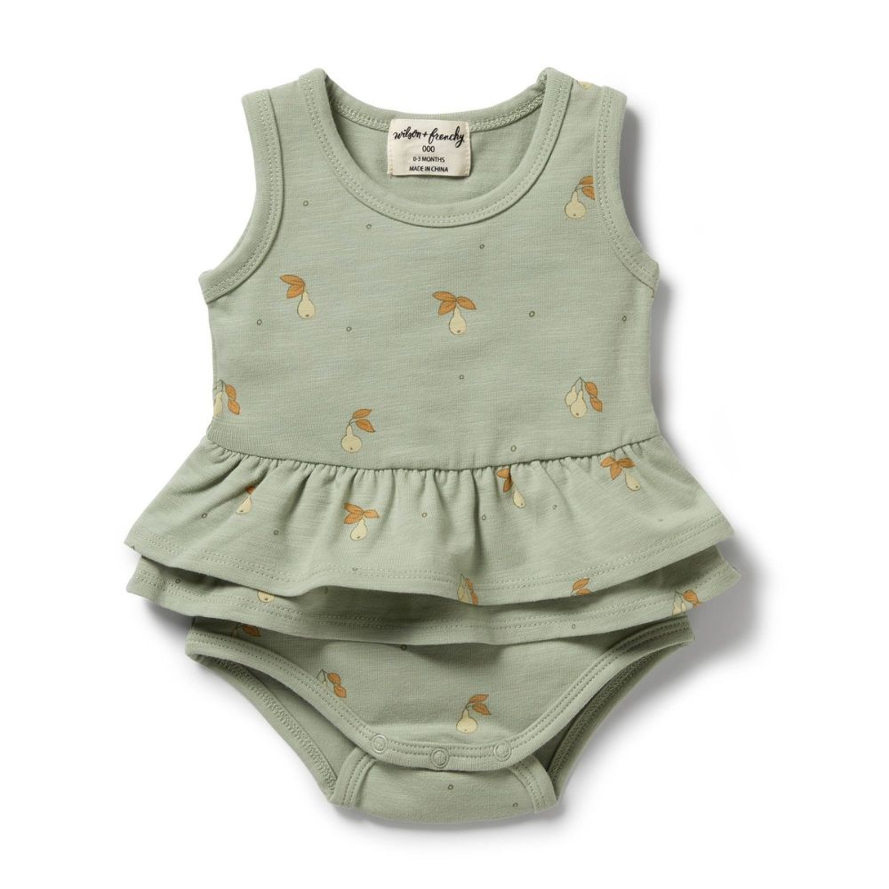 Wilson + Frenchy Organic Cotton Ruffle Bodysuit