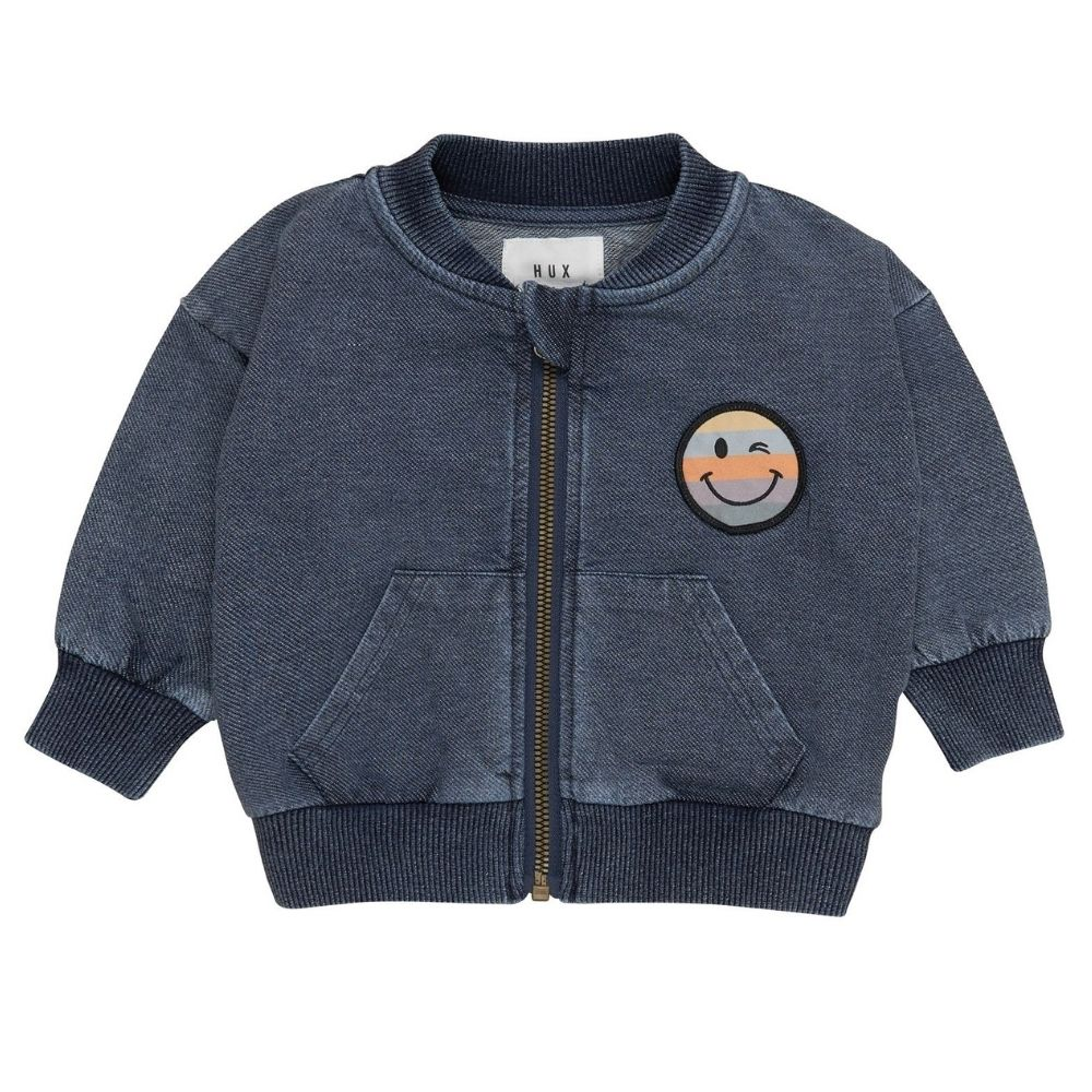 Huxbaby Rainbow Smiley Retro Track Jacket