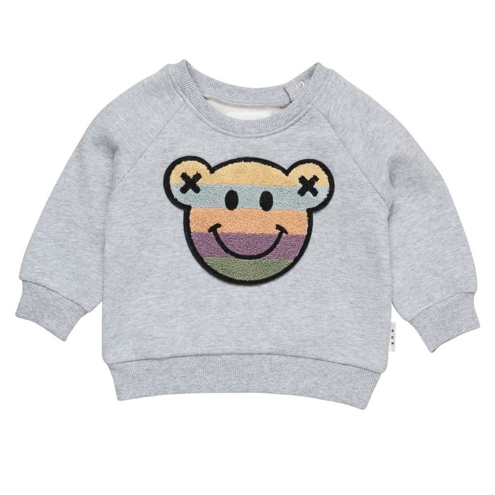 Huxbaby Rainbow Smile Bear Sweatshirt