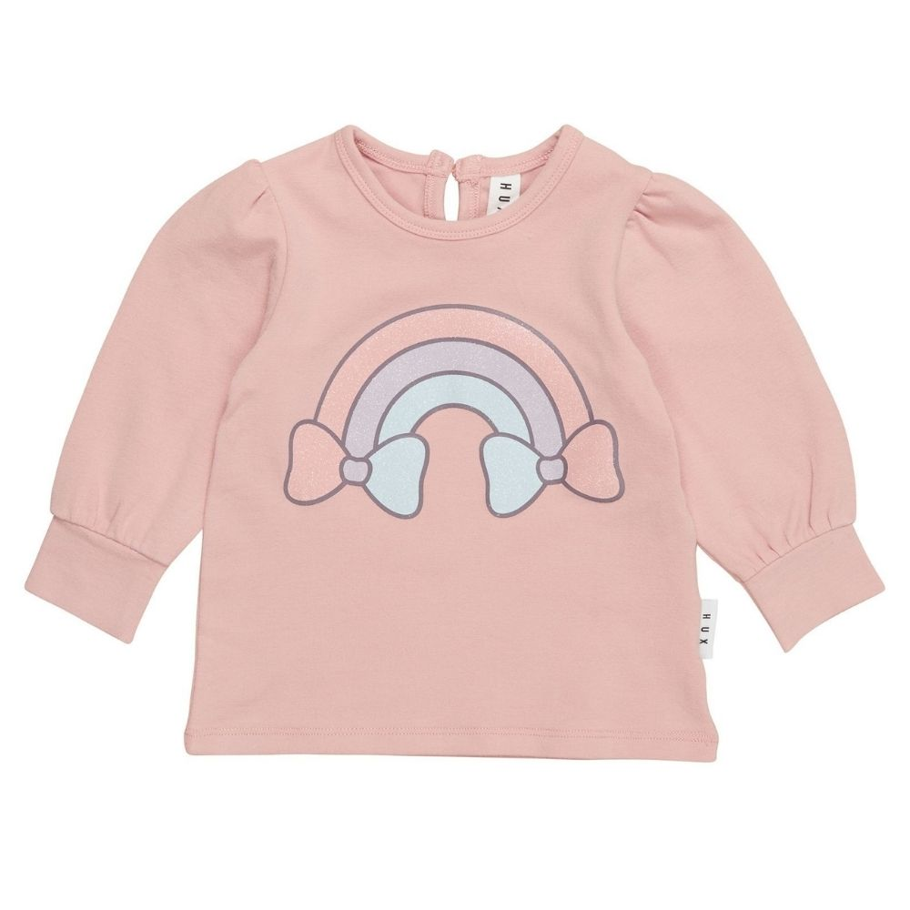 Huxbaby Rainbow Puff Long Sleeve Top