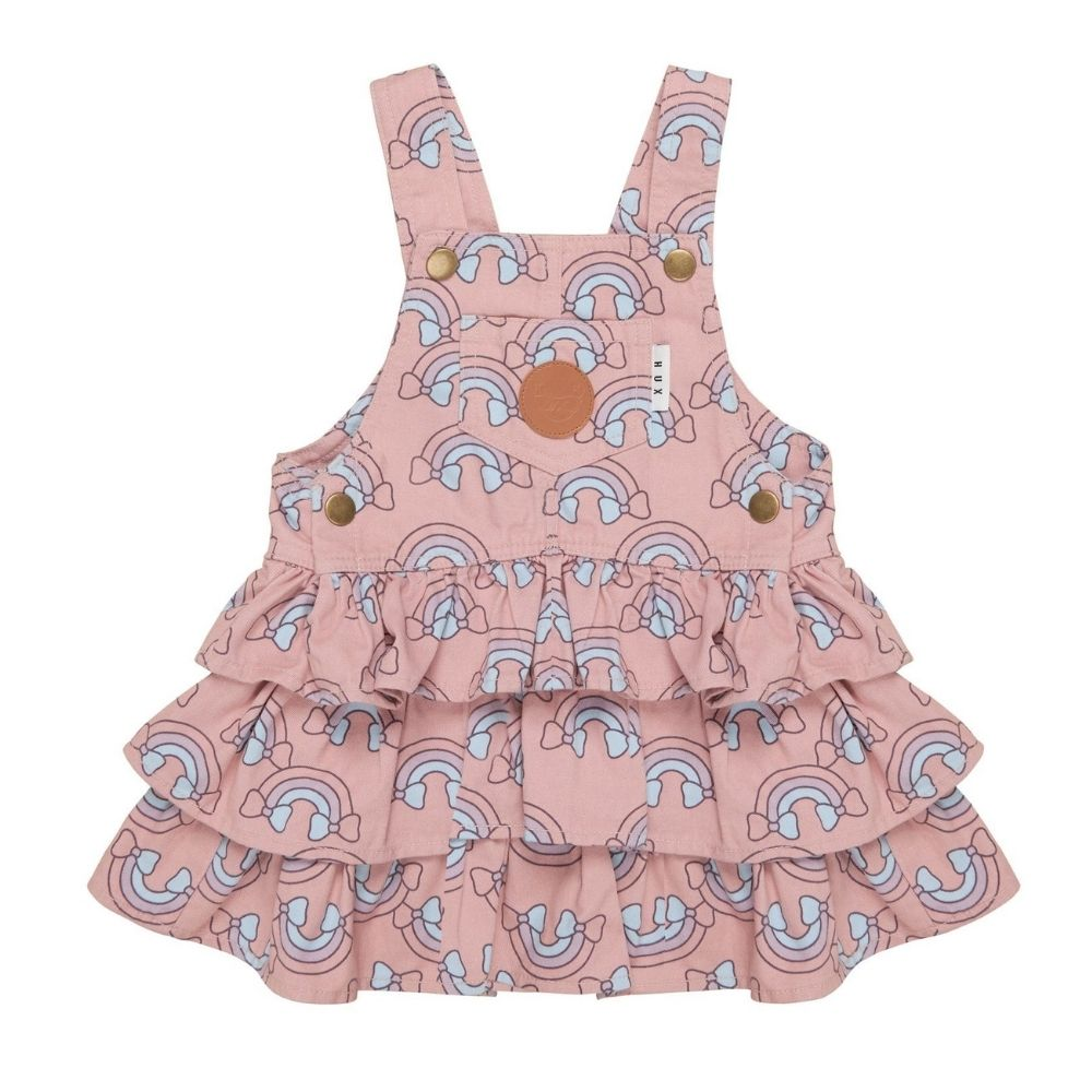 Huxbaby Rainbow Overall Frill Dress