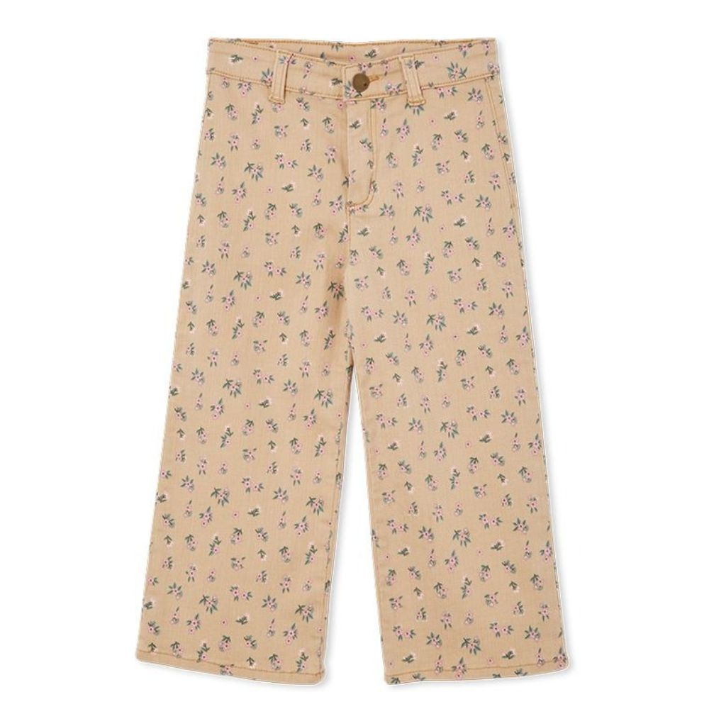 Milky Floral Denim Crop Jean