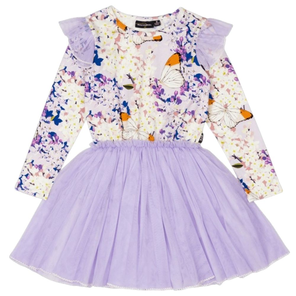 Rock Your Kid Lilac Floral Circus Dress
