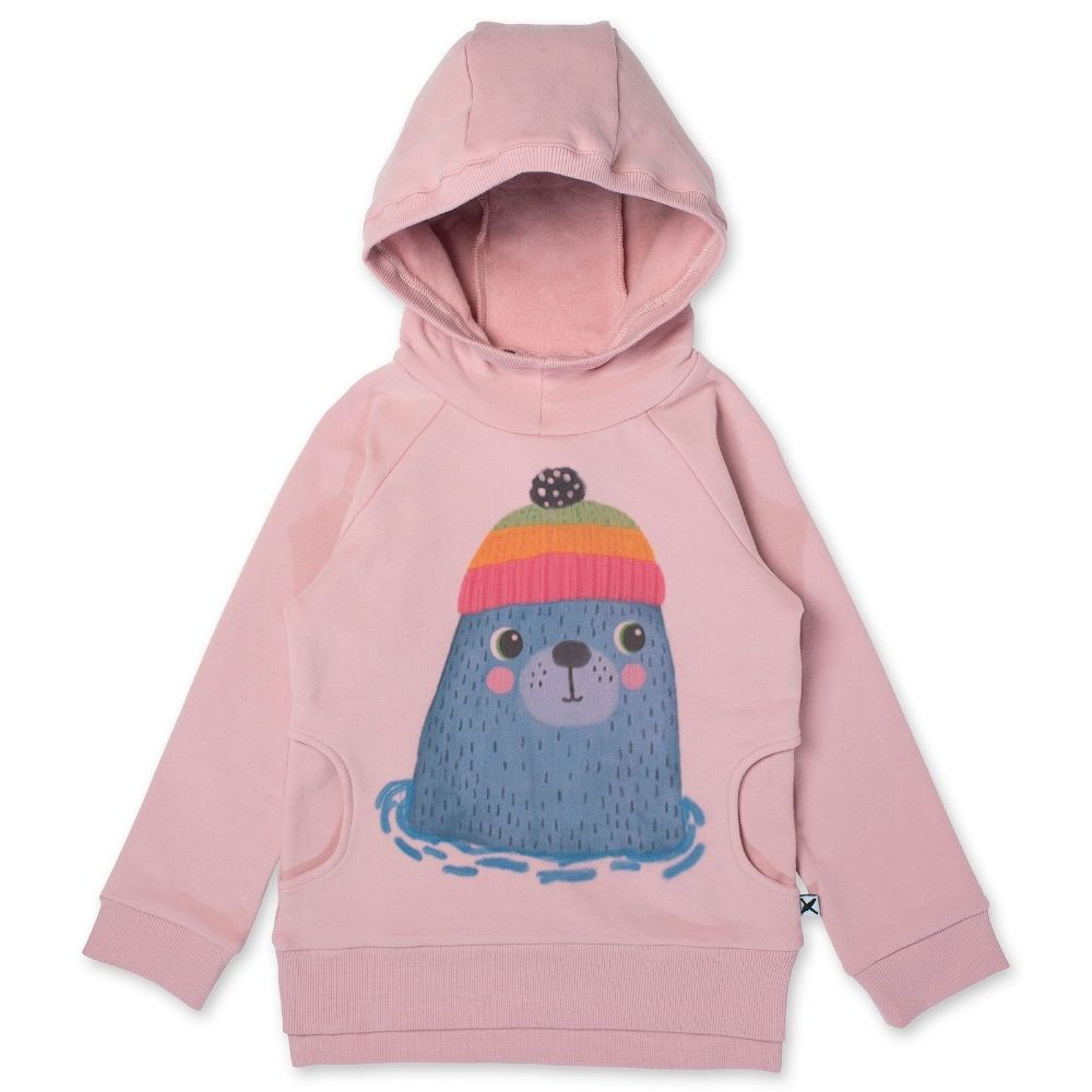 Minti Cosy Seal Furry Hoodie