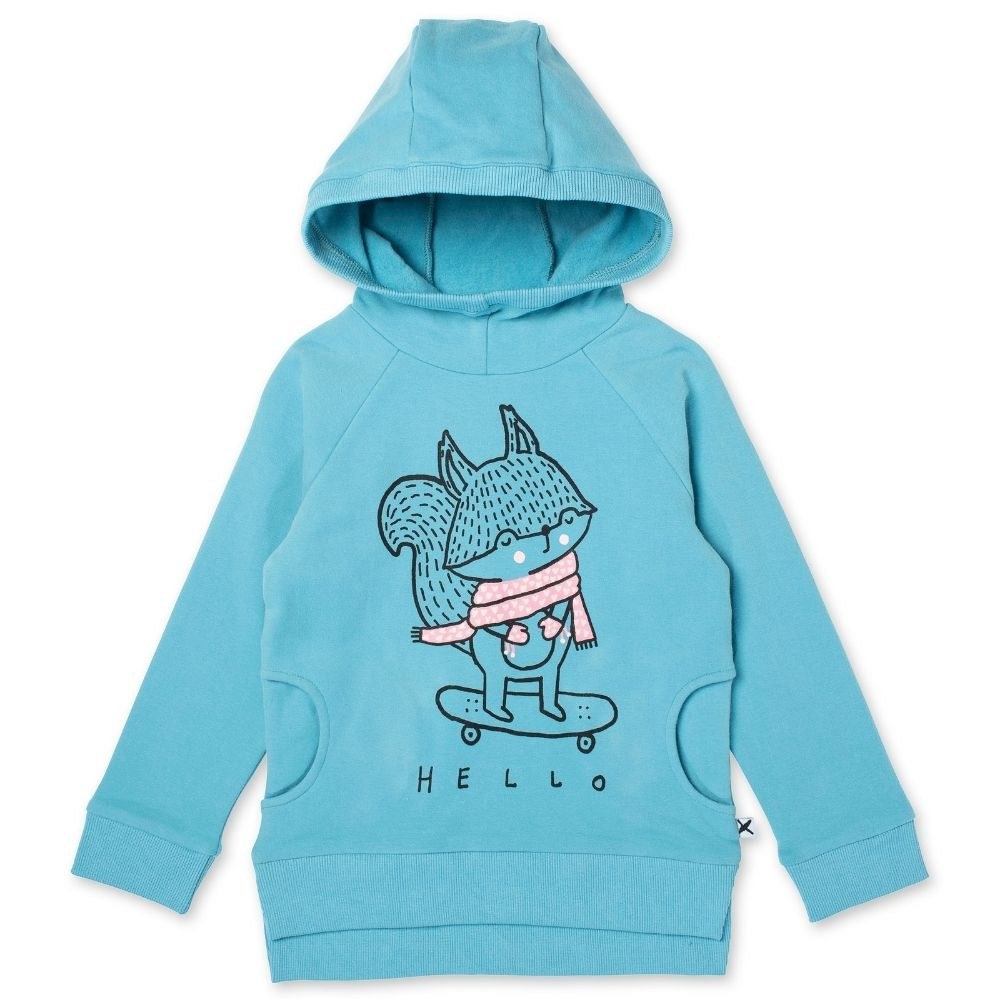 Minti Skating Squirrel Furry Hoodie