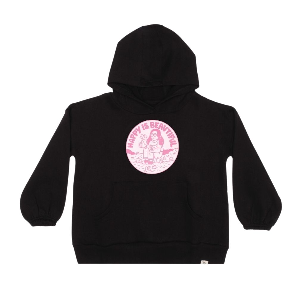 The Girl Club Happy is Beautiful Hoodie