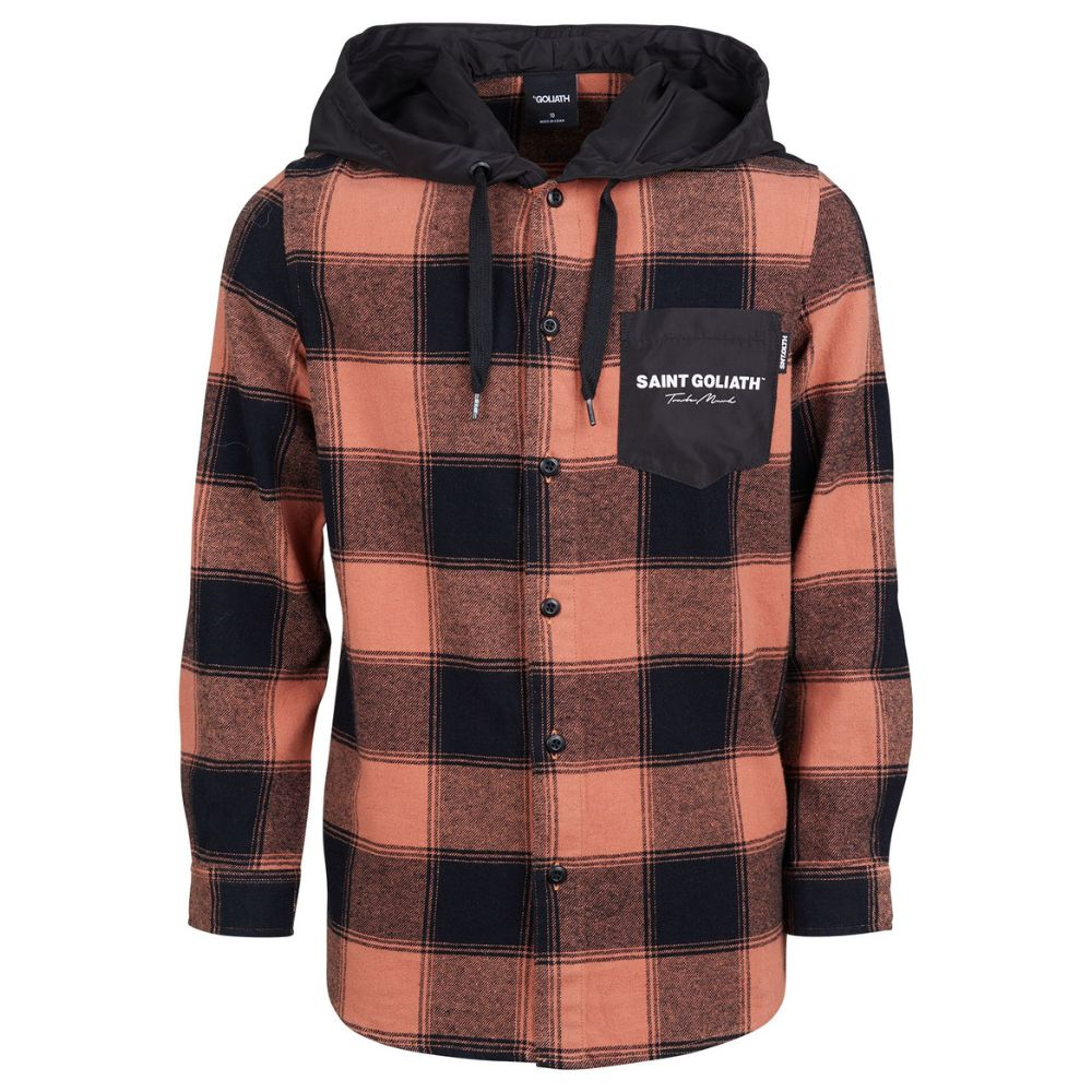 St Goliath Check Hoody Shirt