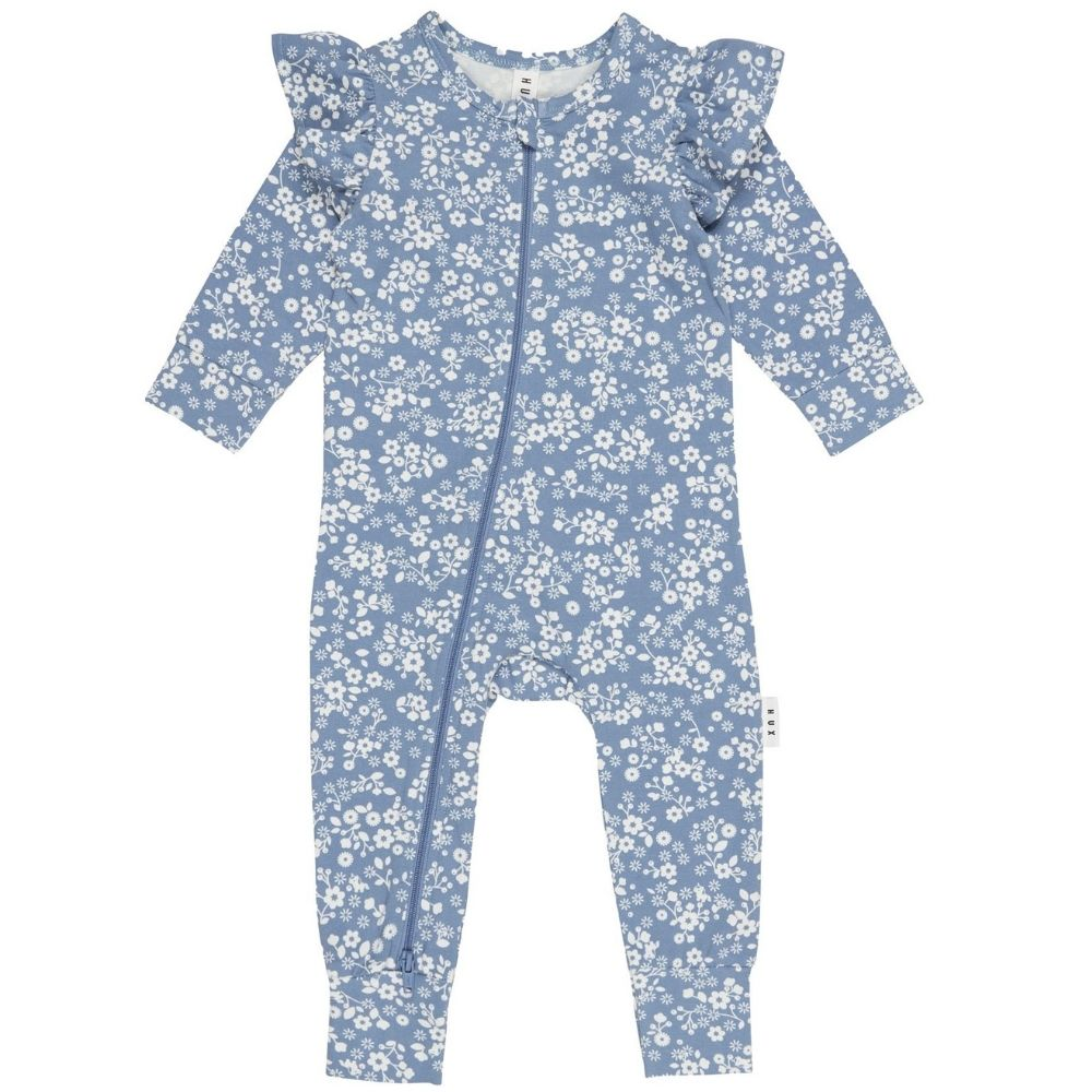 Huxbaby Floral Lake Zip Romper