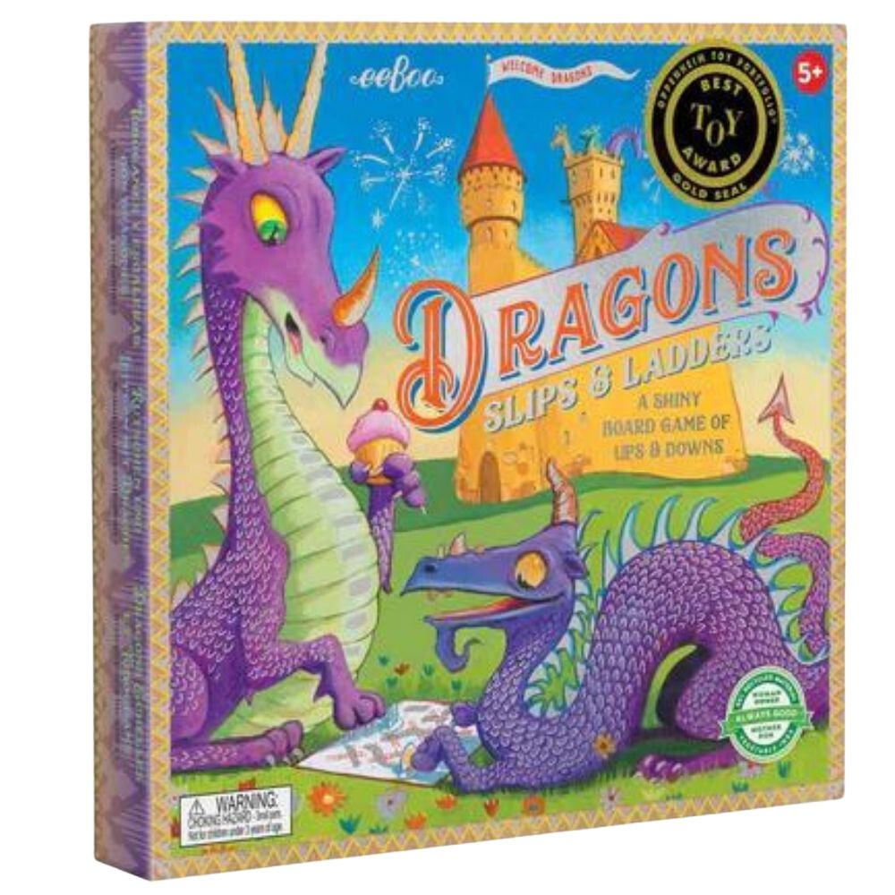 eeBoo Dragon Slips & Ladders Game