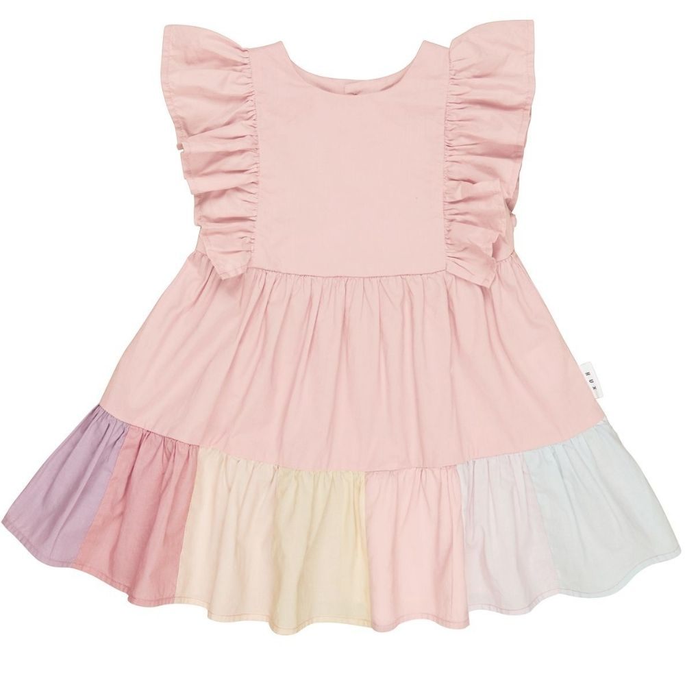 Huxbaby Riley Rainbow Hem Dress