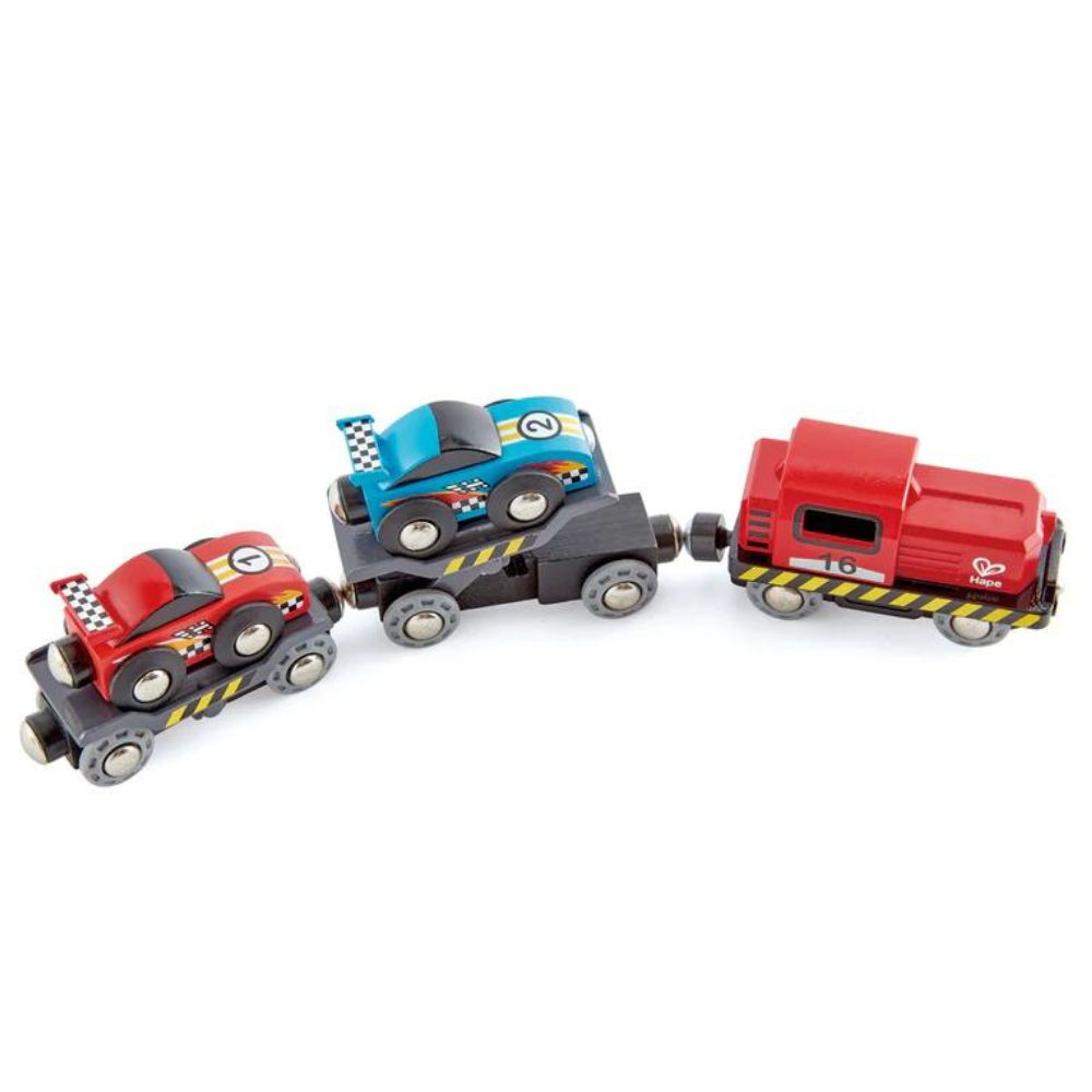 Hape Race Car Transporter Train