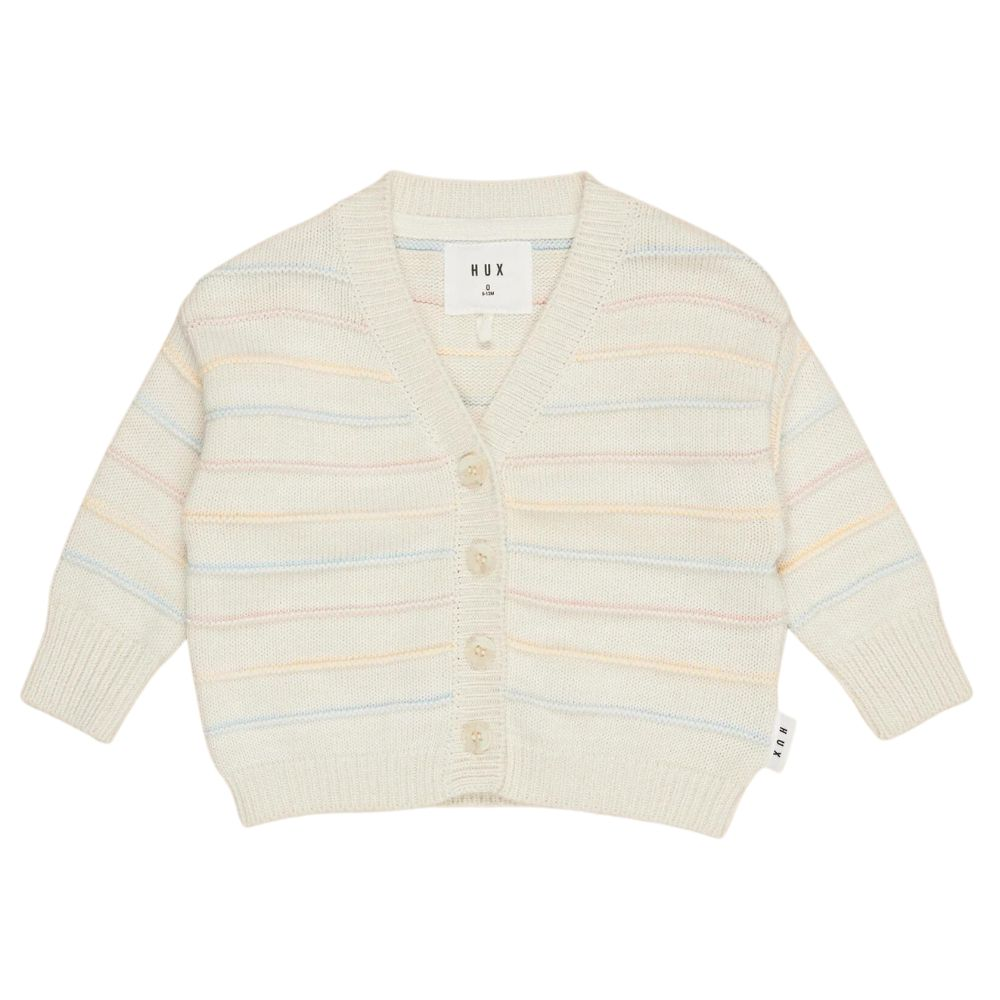 Huxbaby Pastel Stripe Boxy Cardi