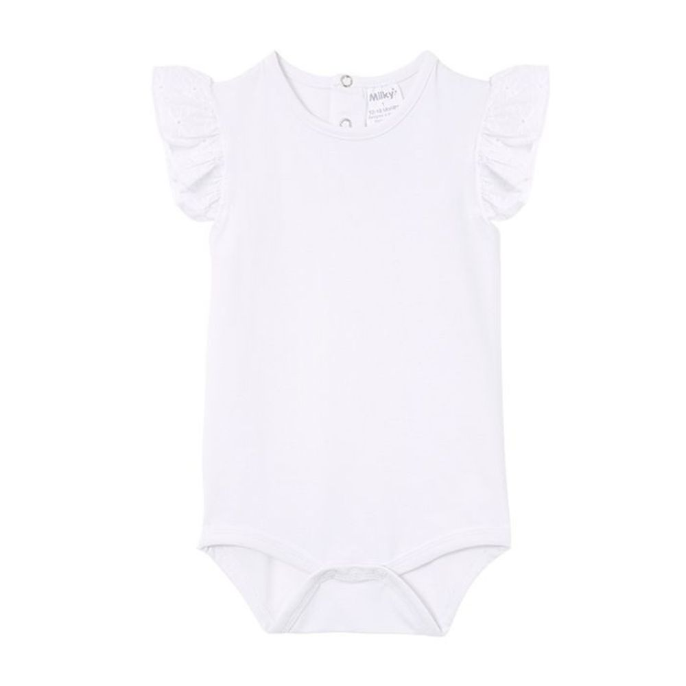 Milky Broderie Frill Bubbysuit
