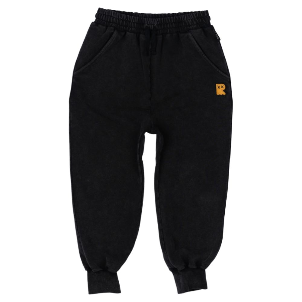 Rock Your Kid Black Washed Trackpant