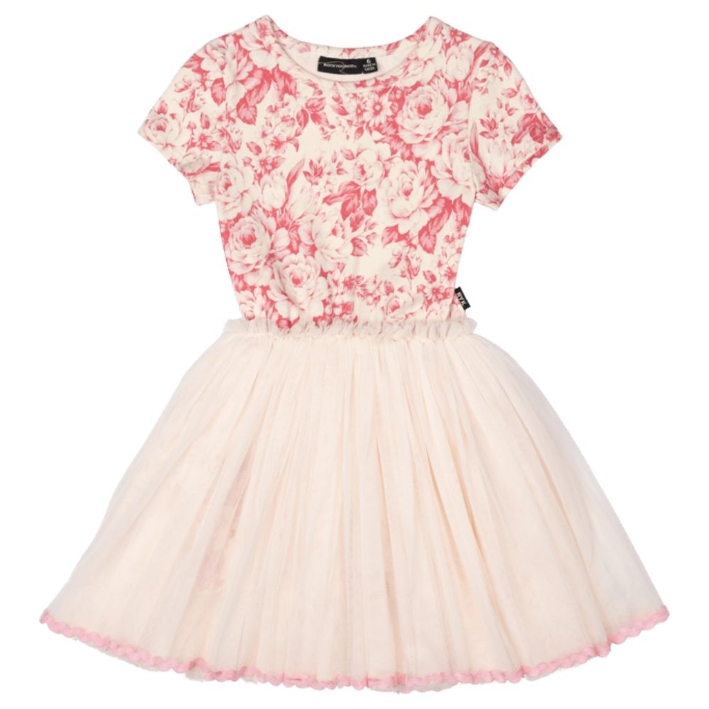 Rock Your Kid Floral Toile Circus Dress