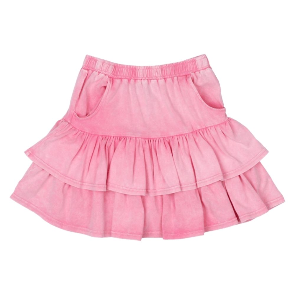 Rock Your Kid Pink Grunge Skirt