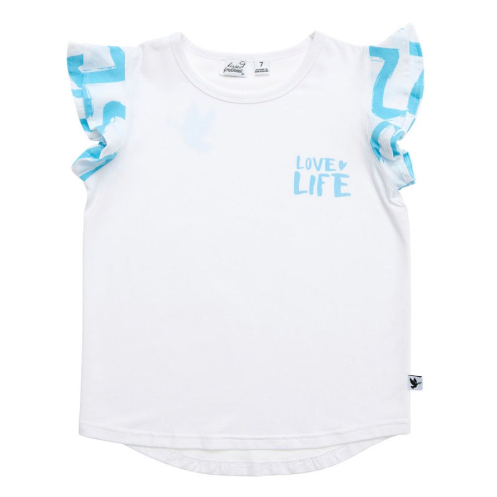 Kissed by Radicool Chevron Frill Tee