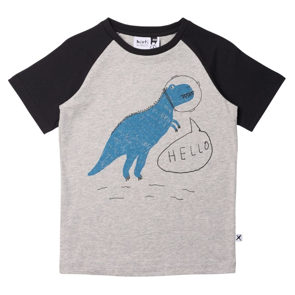 Minti Space Dino Raglan Tee