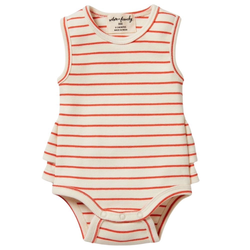 Wilson + Frenchy Organic Ruffle Bodysuit